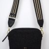 Best Abro Kaia Shoulder Bag Raffia Black