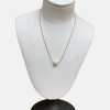 Hot Claudia Bradby Essential White Pearl Necklace Gold