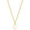 Clearance Claudia Bradby Luxury Gold Pearl Drop Necklace