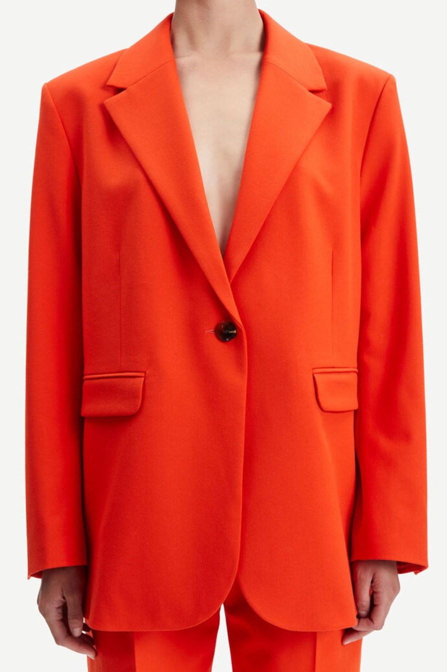 Hot Samsoe Samsoe Haven Blazer Orange