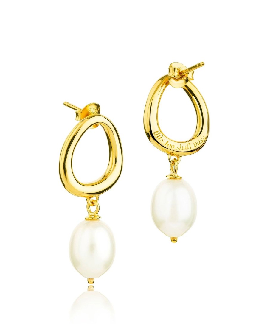 Online Claudia Bradby This Too Shall Pass Pearl Drop Earrings Gold