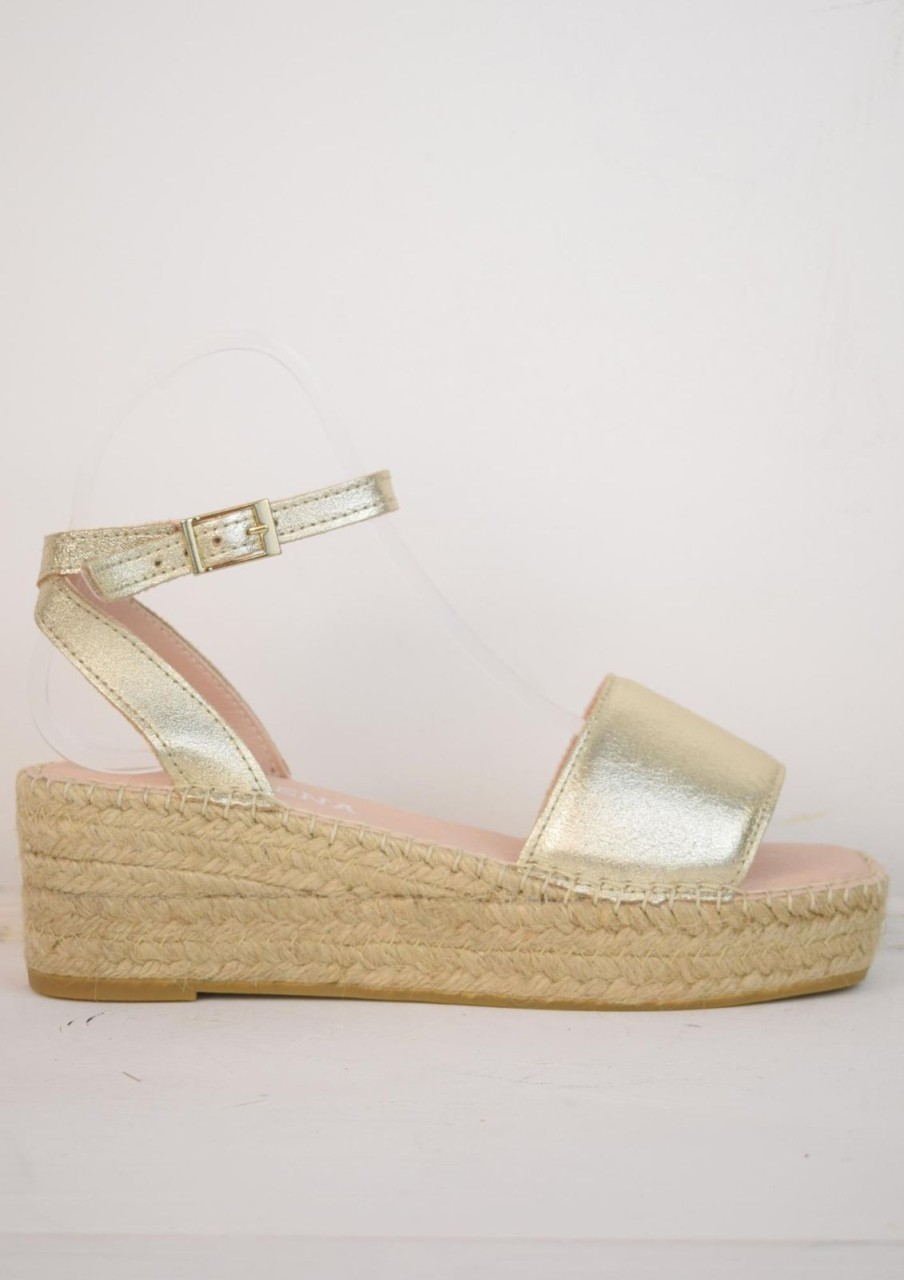 Hot Macarena Jaki Espadrille Gold