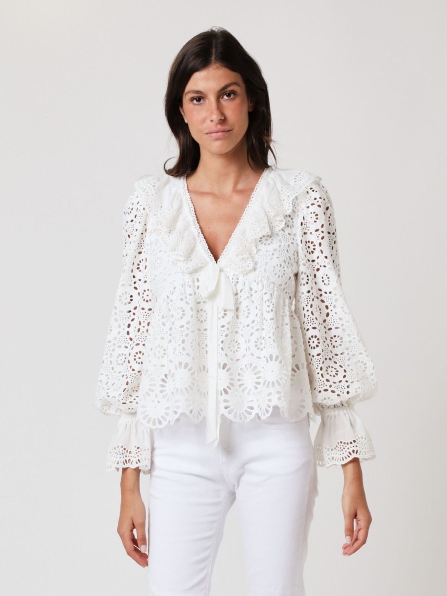 New Berenice Cleo Blouse Off White