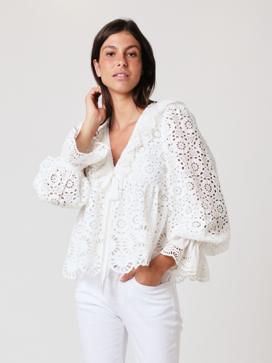 New Berenice Cleo Blouse Off White