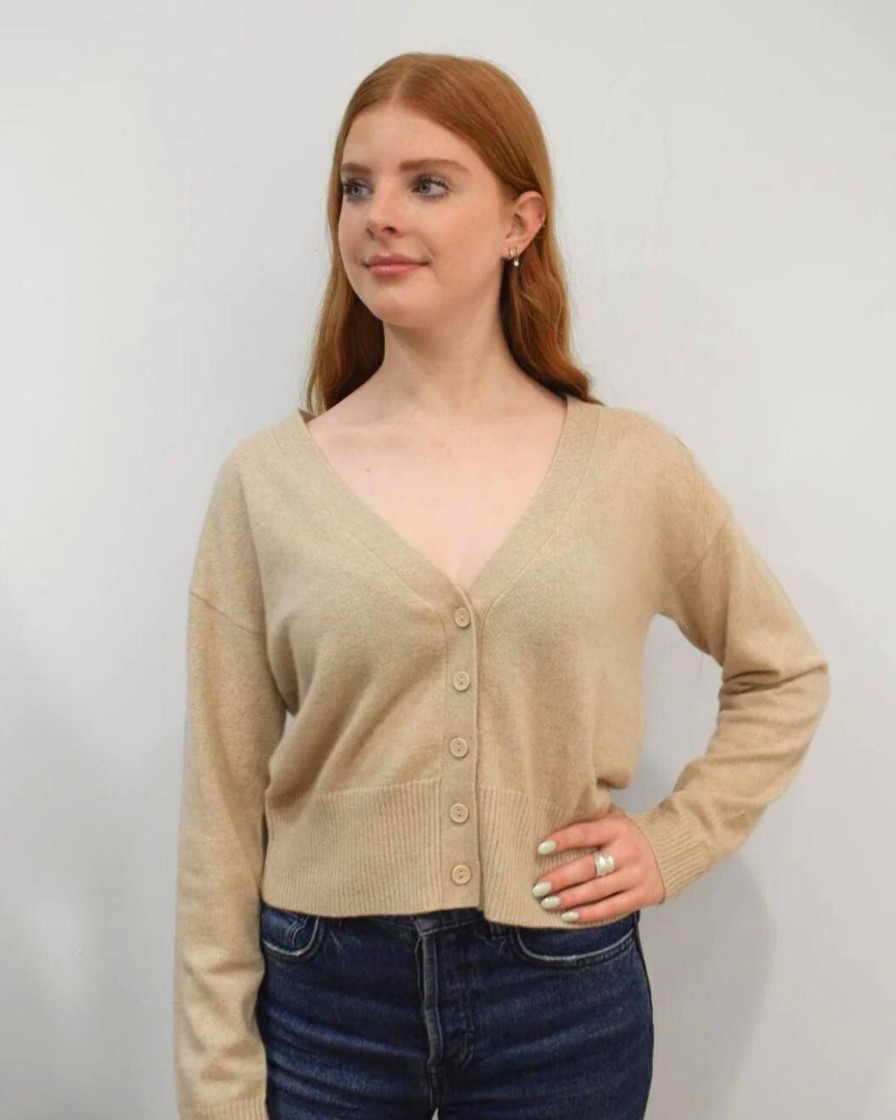 Clearance Not Shy Sonori Cardigan Beige Chine