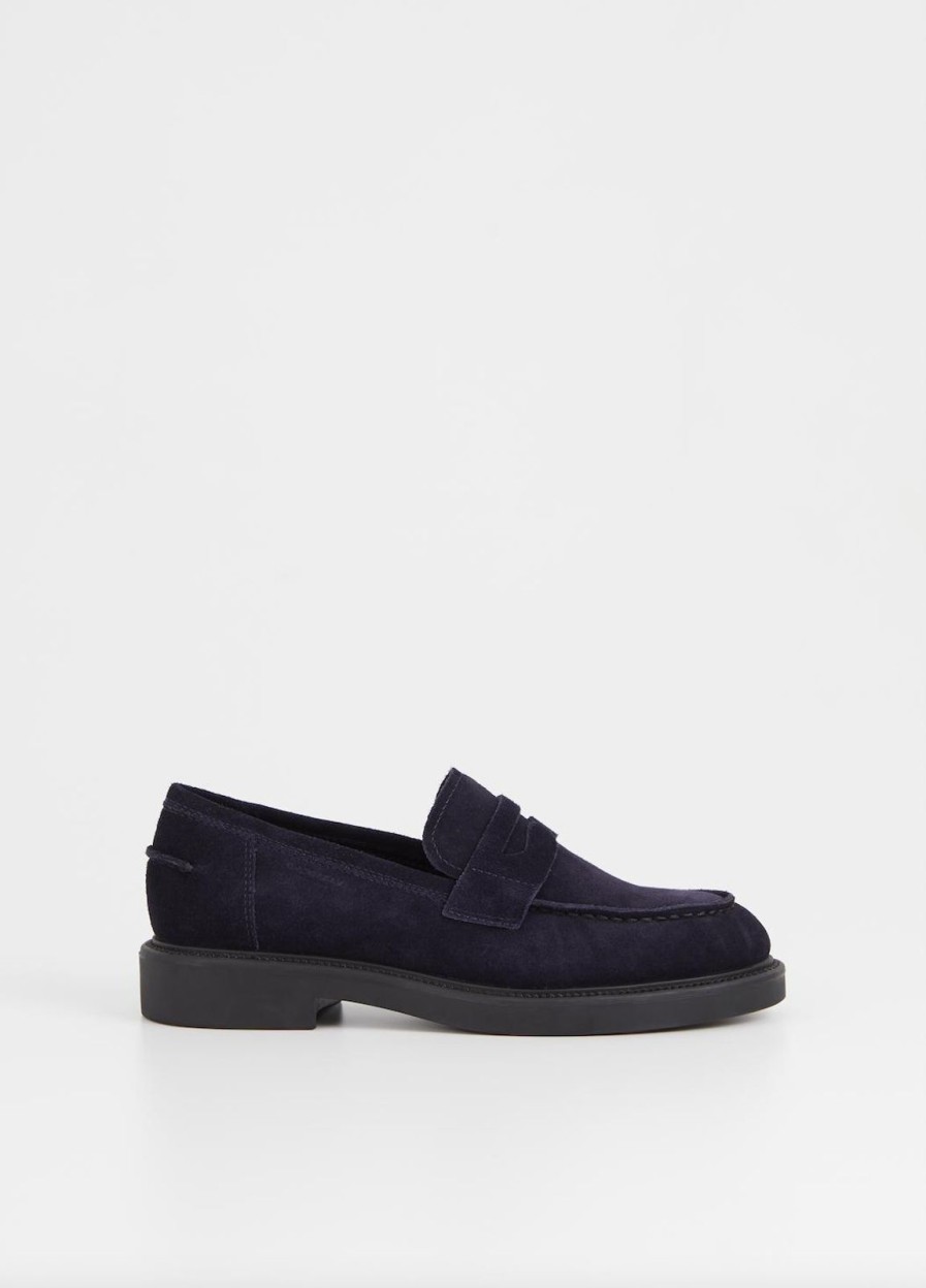 Clearance Vagabond Alex W Suede Loafer Indigo