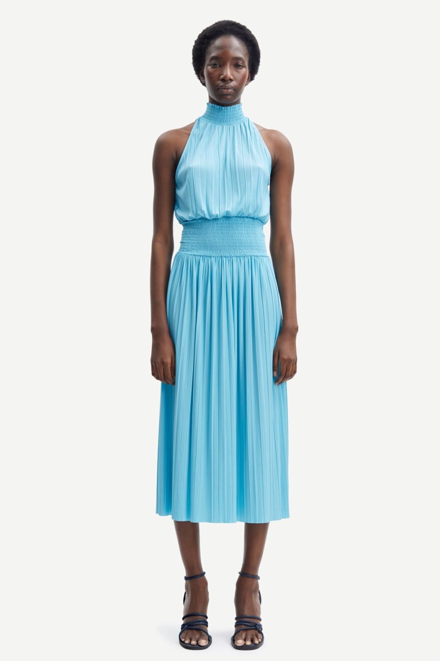 New Samsoe Samsoe Uma Dress Topaz Blue