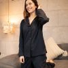 Online BREATHE Breathe Organic Cotton Pyjamas Navy