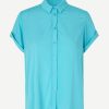 Wholesale Samsoe Samsoe Majan Ss Shirt Blue Topaz