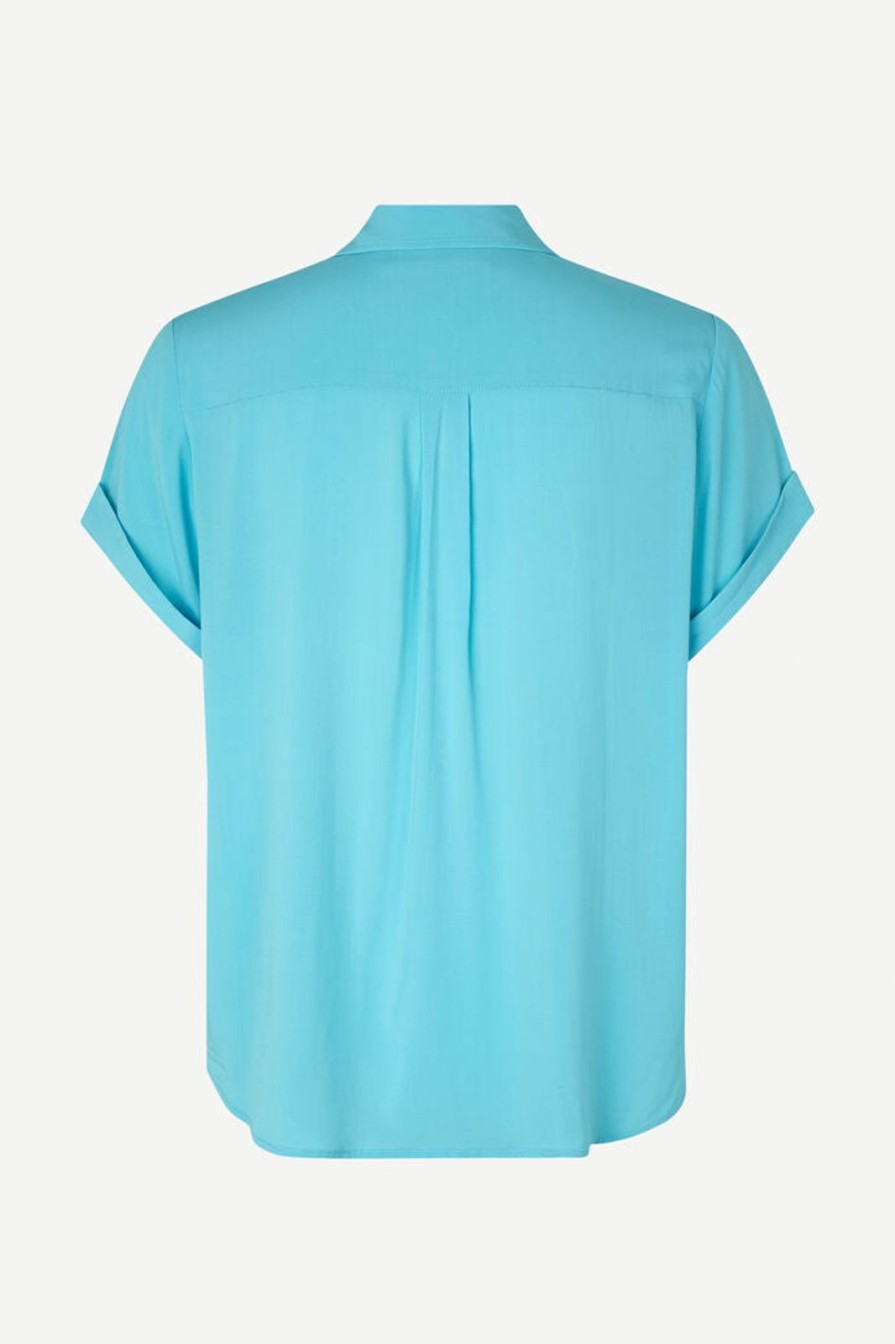 Wholesale Samsoe Samsoe Majan Ss Shirt Blue Topaz