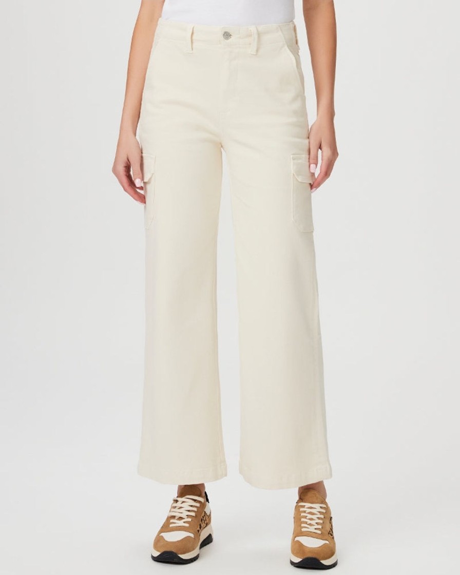 Best Paige Carly Cargo Trousers Quartz Sand