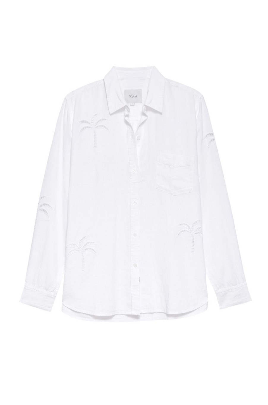 Best Rails Charli Shirt White Palm Tree