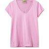 Best Mos Mosh Mmtulli V-Ss Tee Begonia Pink