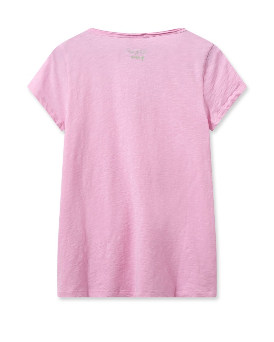 Best Mos Mosh Mmtulli V-Ss Tee Begonia Pink