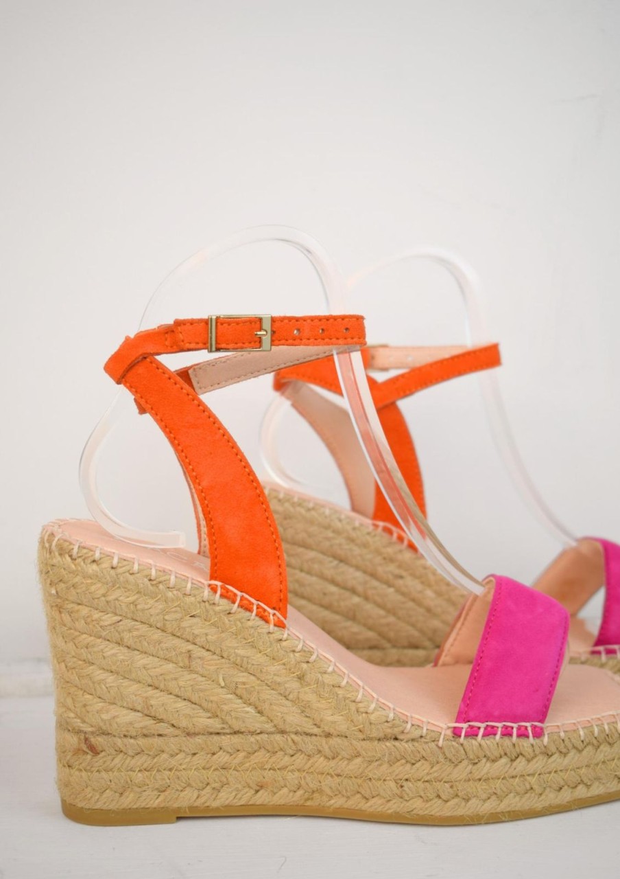 Best Macarena Moon Espadrille Pink/Orange