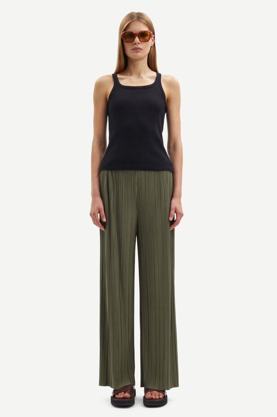 Wholesale Samsoe Samsoe Uma Trousers Dusty Olive