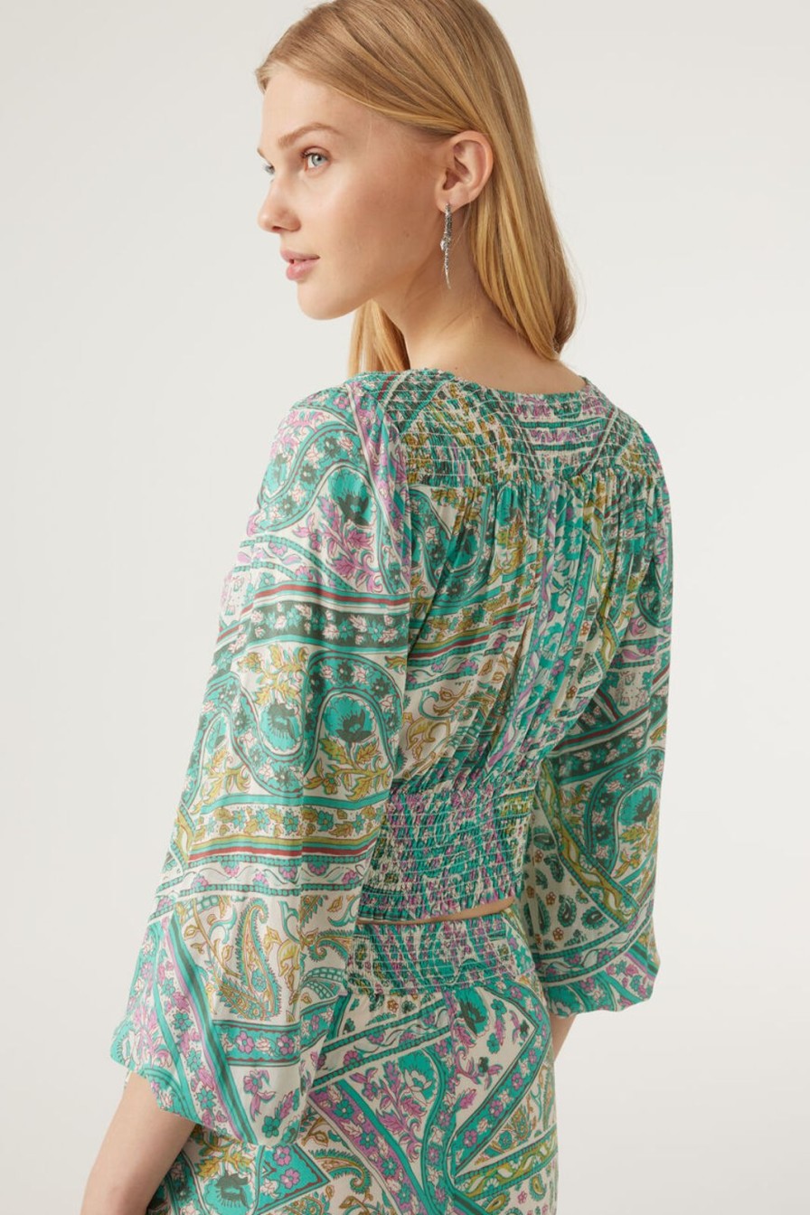 Best ba&sh Finka Long Sleeve Top Green