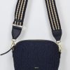 Online Abro Kaia Shoulder Bag Raffia Navy