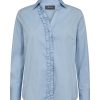 Hot Mos Mosh Mmsybel Satin Shirt Cashmere Blue