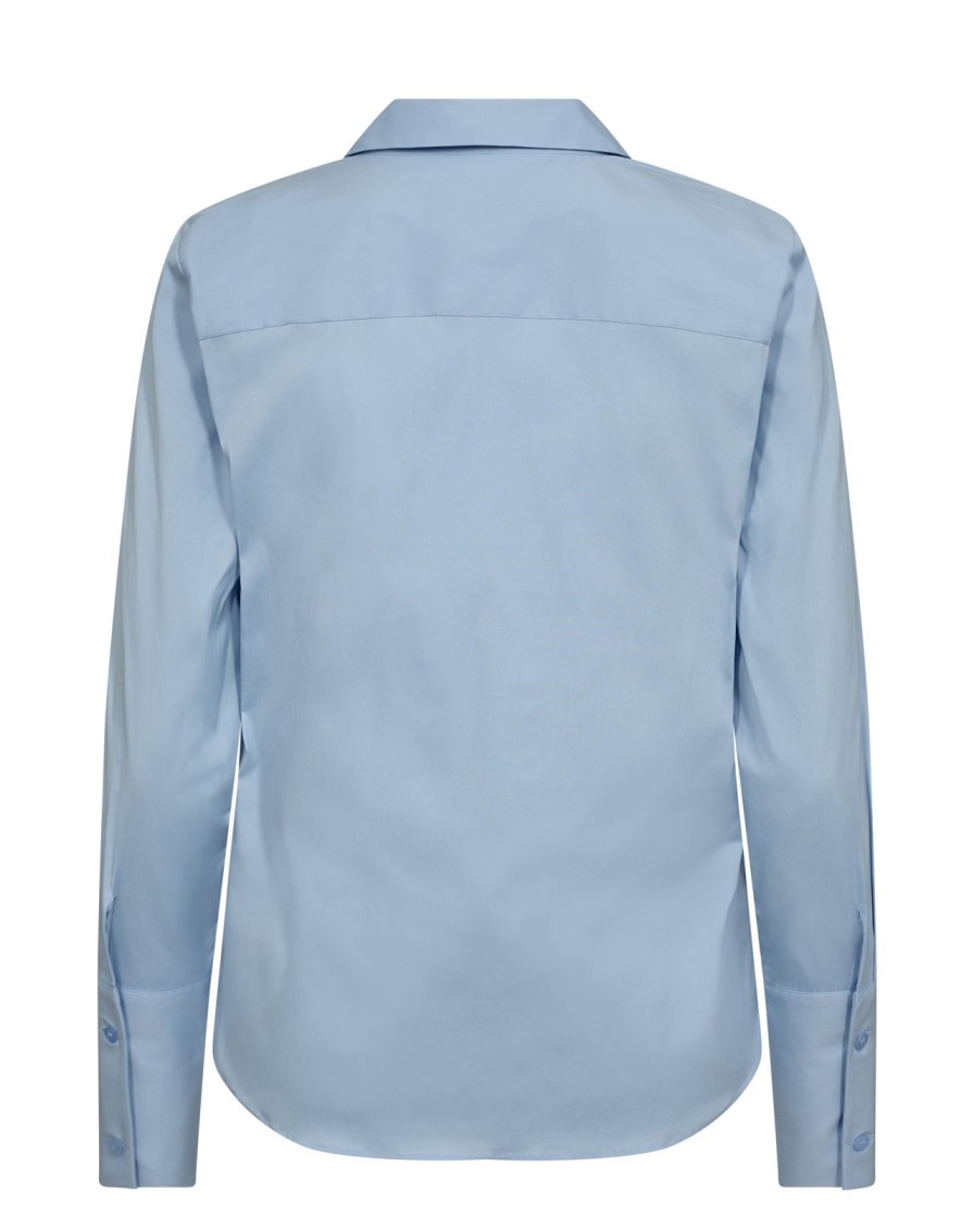 Hot Mos Mosh Mmsybel Satin Shirt Cashmere Blue