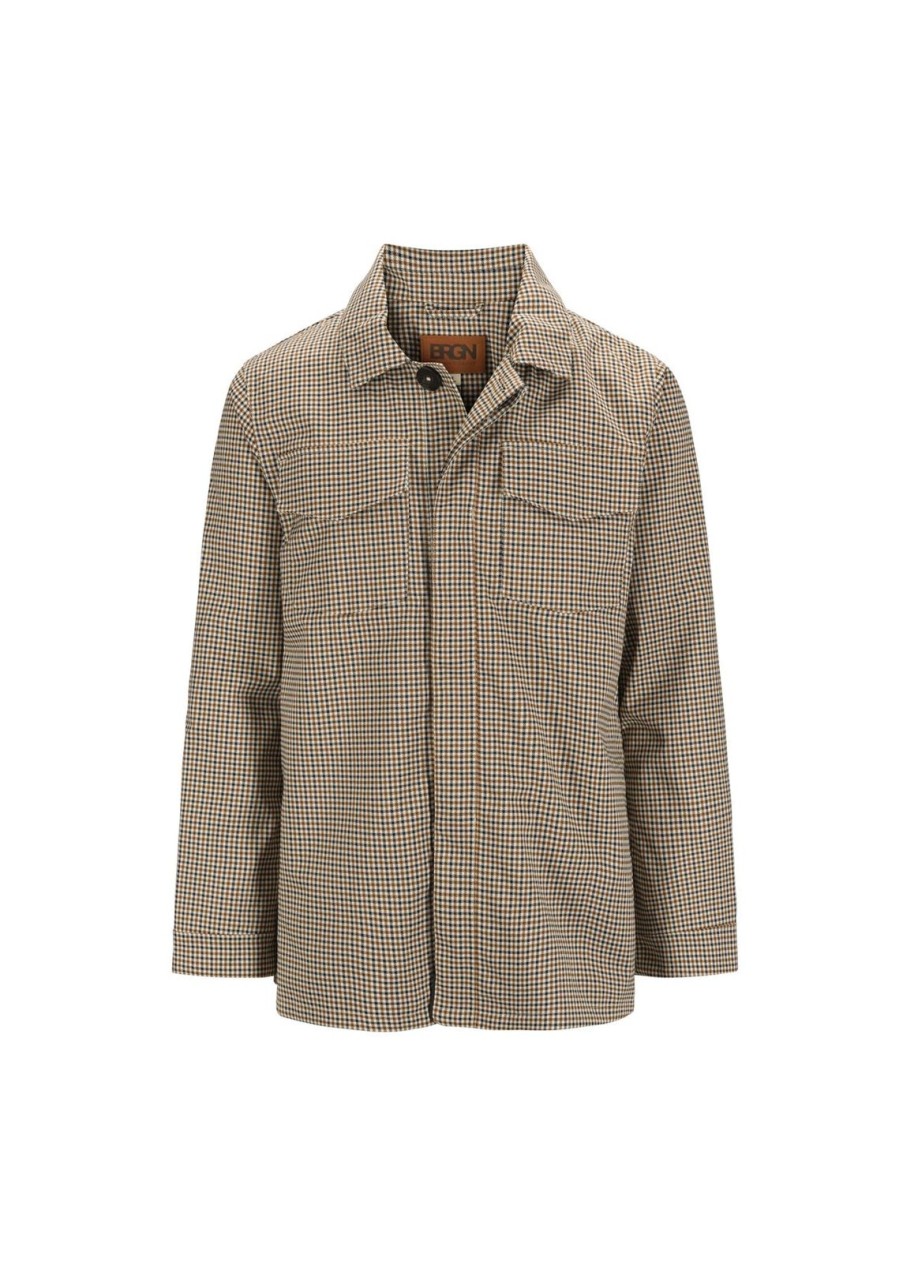 Online BRGN Skylon Overshirt Jacket Check