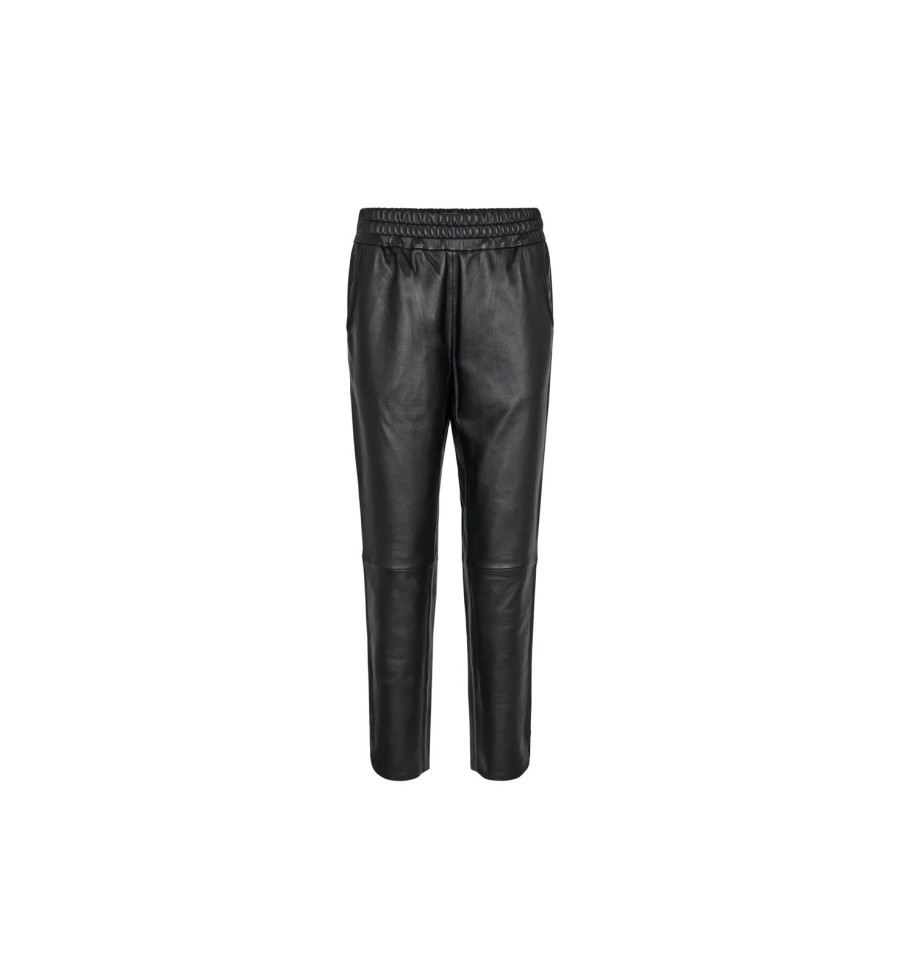 New Mos Mosh Mmzabel Long Leather Trousers