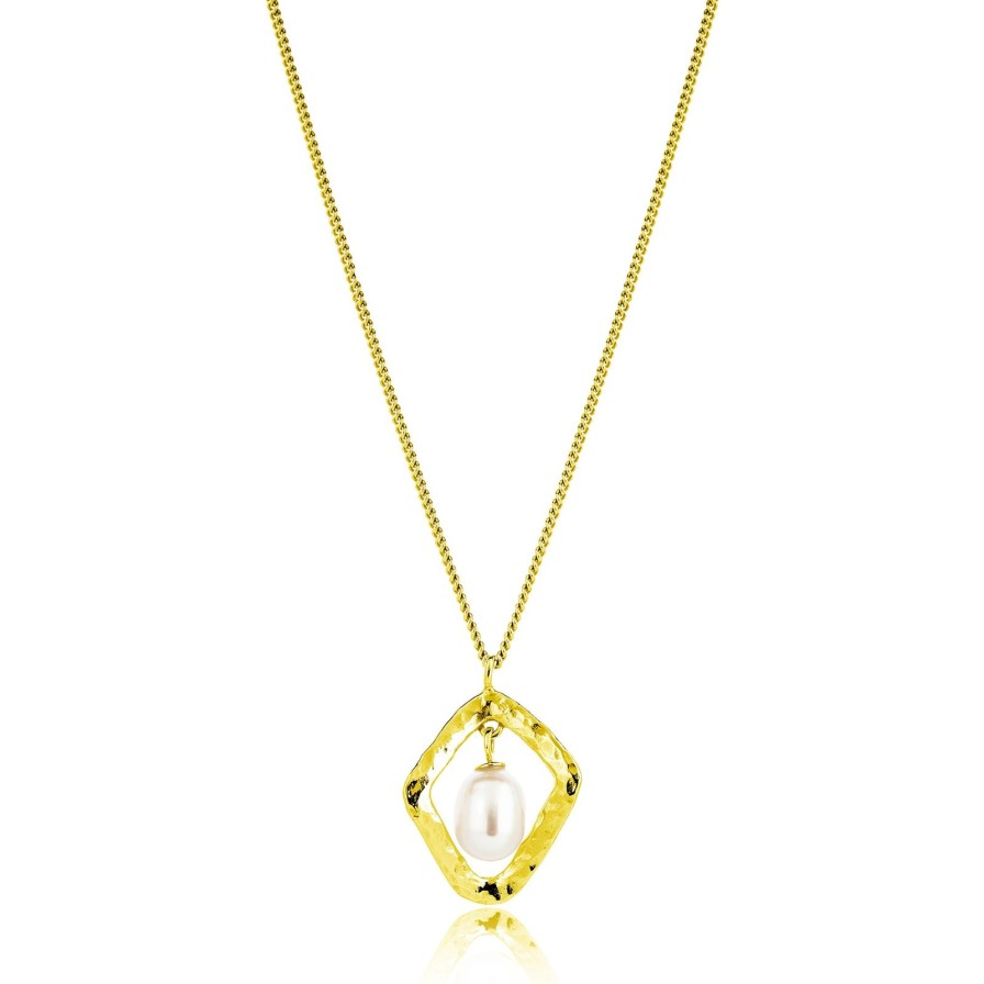 New Claudia Bradby Thalassa Pearl Pendant Gold