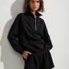 Best Varley Hawley Half Zip Sweat Black