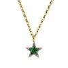 Hot Kirstie Le Marque Diamond & Malachite Chunky Star Necklace