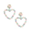 Wholesale Mishky Sublime Heart Earring Pastel Colour