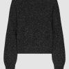 Online Second Female Lamilla Knit O-Neck Black