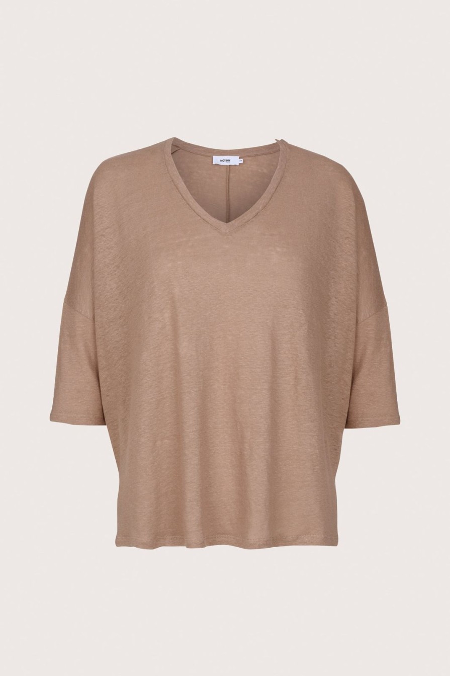 Hot Not Shy Emilie T-Shirt Cinnamon