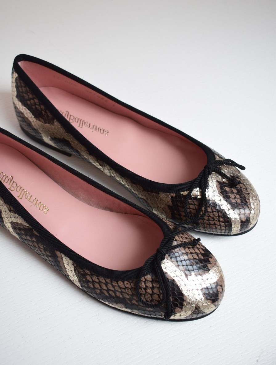 Wholesale Pretty Ballerinas Marilyn Snake Shimmer Black/Taupe