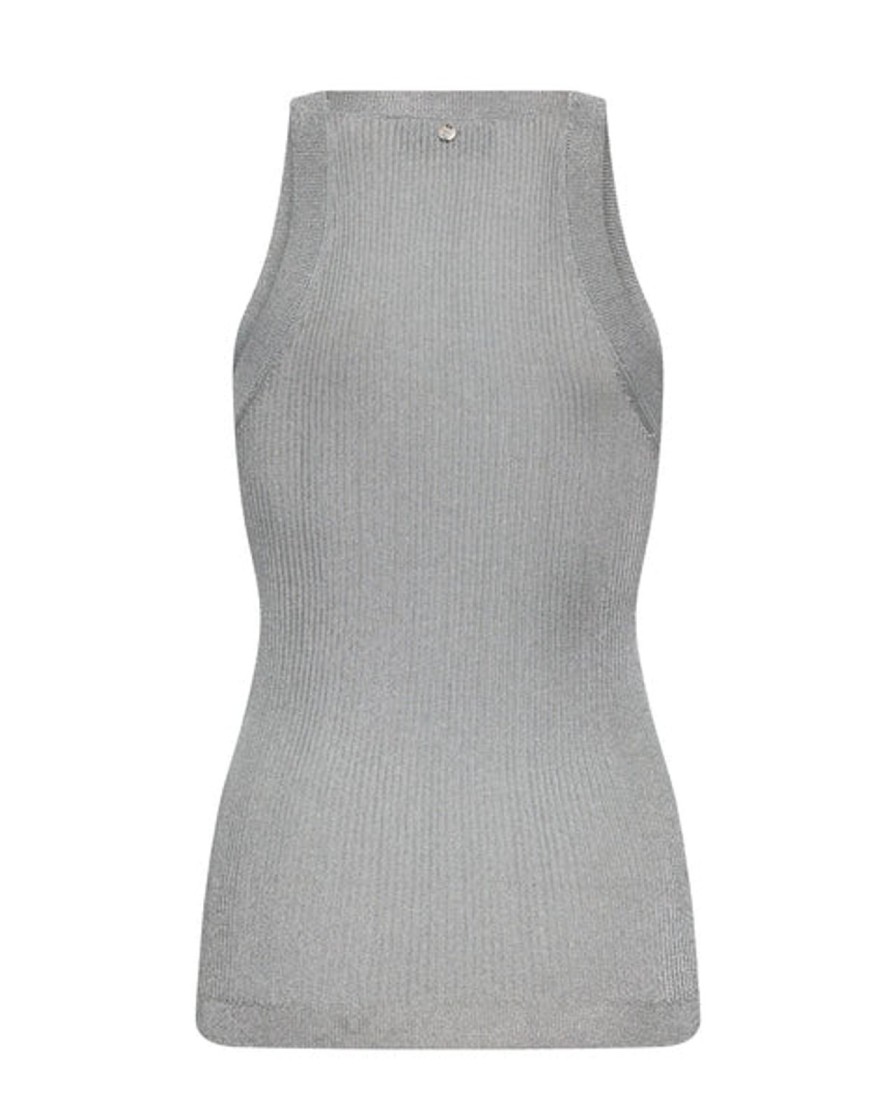 Best Mos Mosh Mmimanja Knit Tank Top Silver