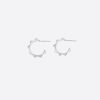 Wholesale Anna Beck Studded Hoops Silver