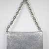 Clearance Abro Leather Clutch Silver