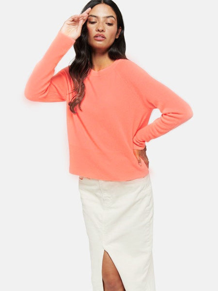 Online Brodie Paloma Sweater Neon Coral