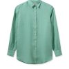 Online Mos Mosh Mmkarli Linen Shirt Wasabi