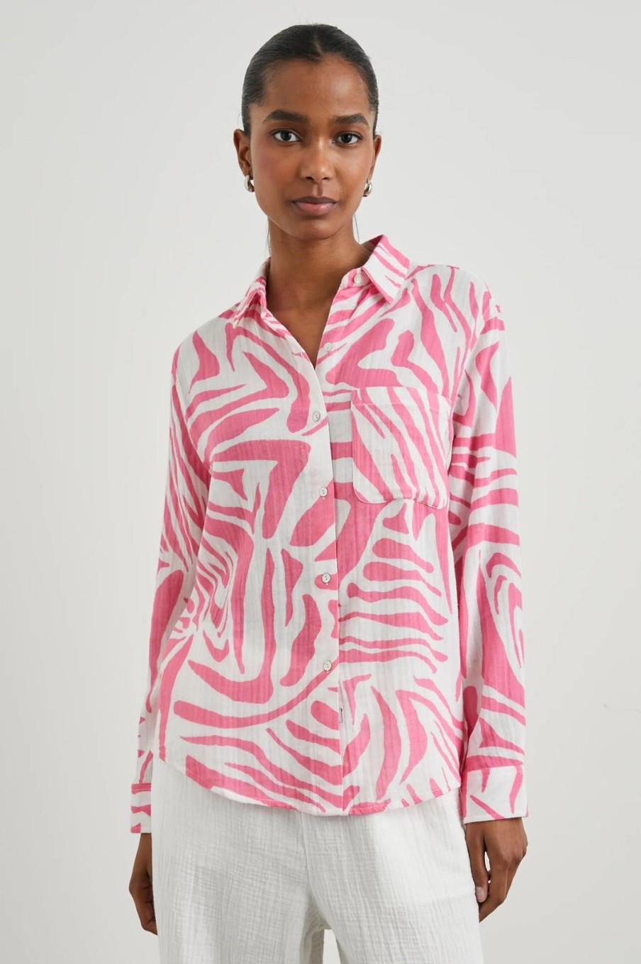 Clearance Rails Ellis Shirt Pink Tiger