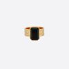 Online Anna Beck Large Rectangular Ring Gold Onyx