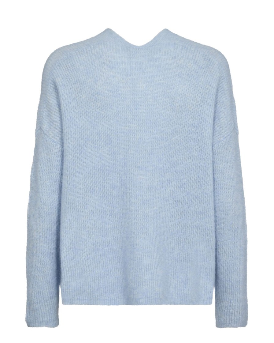 Clearance Mos Mosh Mmthora V-Neck Cashmere Blue