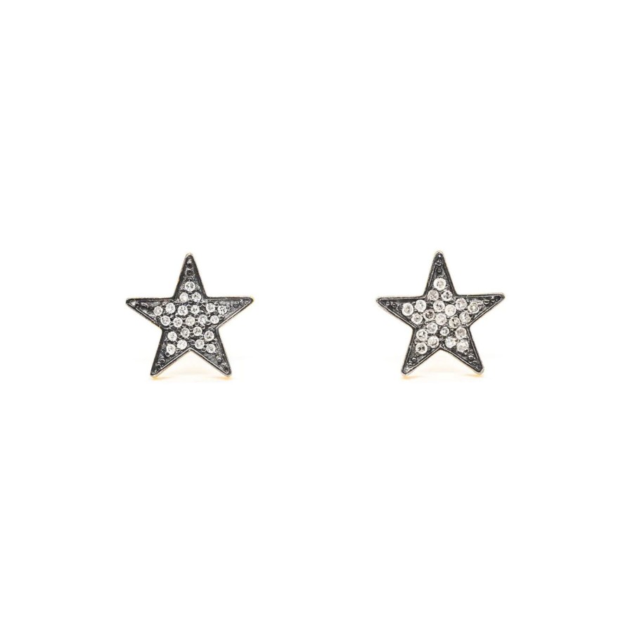 Wholesale Kirstie Le Marque Diamond Chunky Star Studs