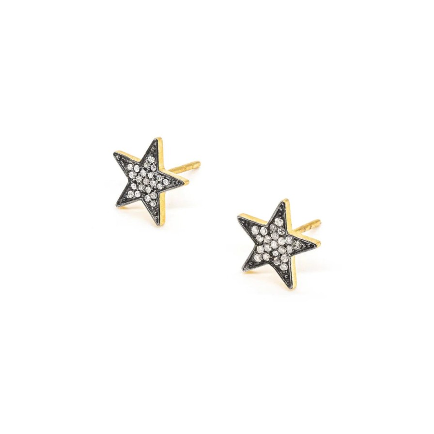 Wholesale Kirstie Le Marque Diamond Chunky Star Studs