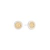 New Anna Beck Classic Smooth Border Mini Stud Earrings Gold & Silver