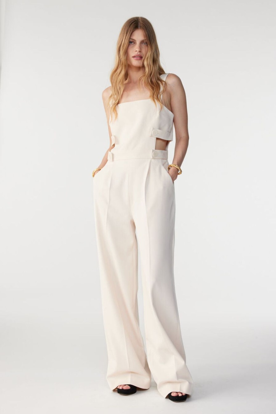 Hot ba&sh Cressy Jumpsuit Ecru