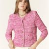 New ba&sh Guspa Knitted Cardigan Rose