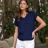 Wholesale bella dahl V-Neck Tee Endless Sea