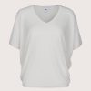 Clearance Not Shy Nya V-Neck Tee Ecru