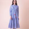 Online Handprint Dream Apparel Corfu Dress Tulip Blue