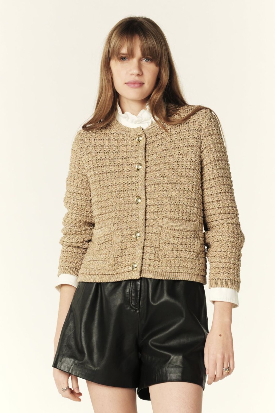 Hot ba&sh Gaston Cardigan Gold